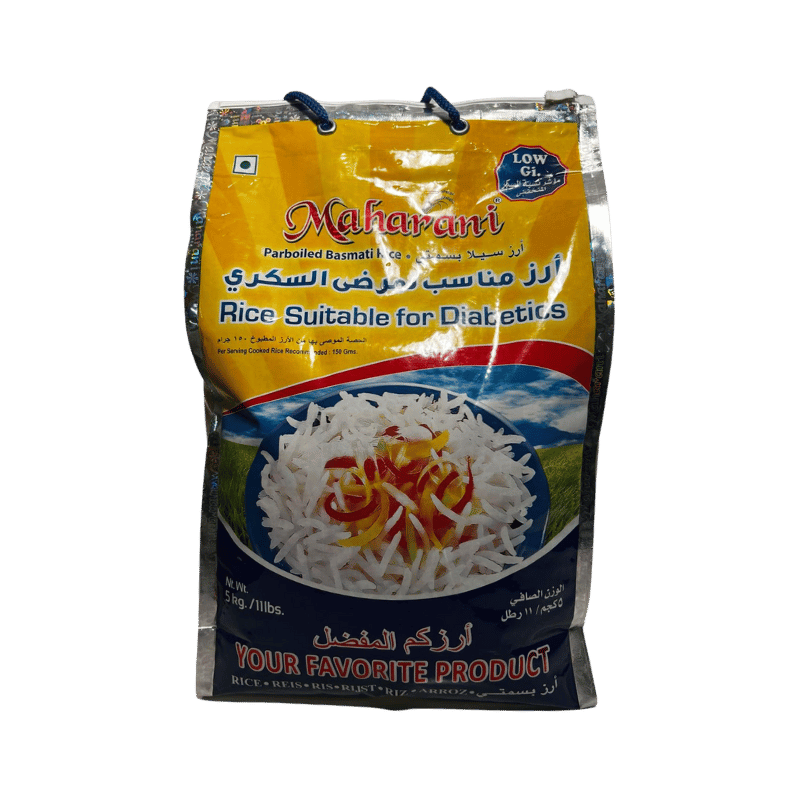 Maharani Parboiled Basmati Rice – Low GI, Suitable for Diabetics