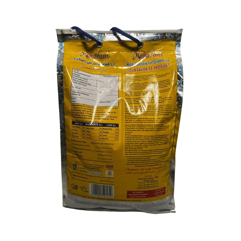 Maharani Parboiled Basmati Rice – Low GI, Suitable for Diabetics